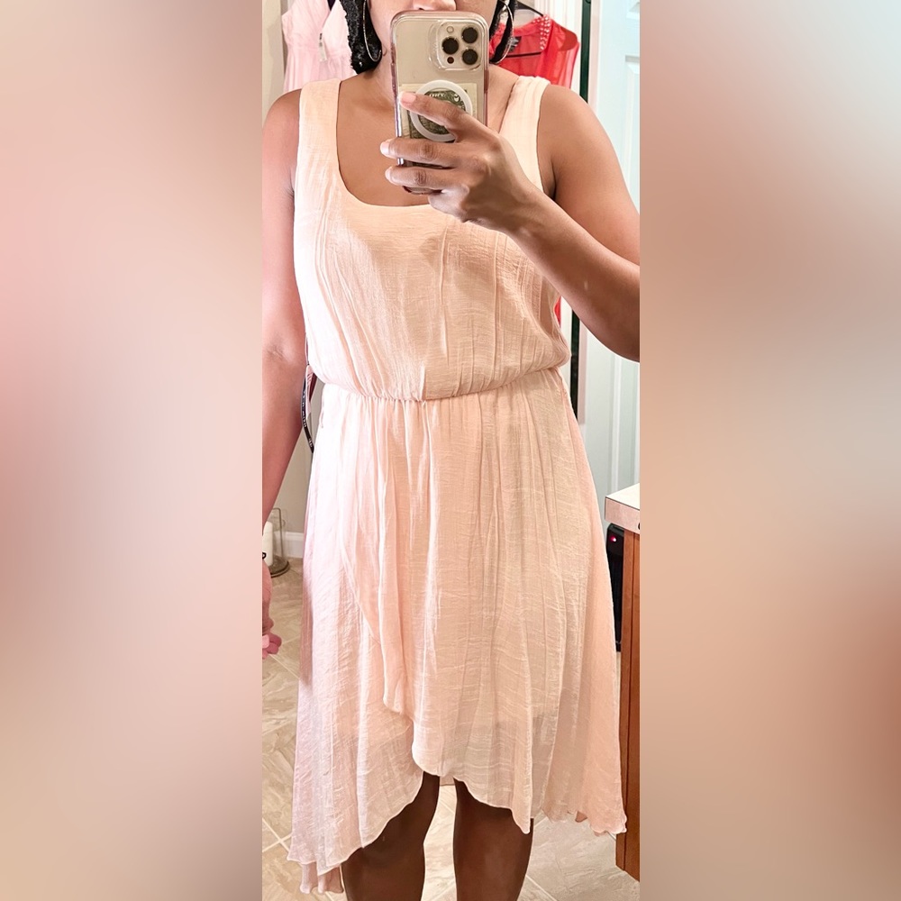 Blush Flowing Dress/ Blush color